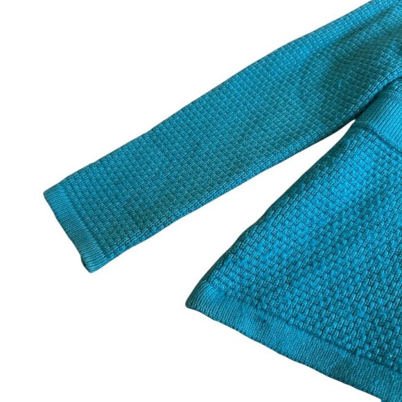 LL Bean Teal Button-Down Cardigan Sweater Vintage Angora Cotton Size XS Women's - Picture 8 of 11